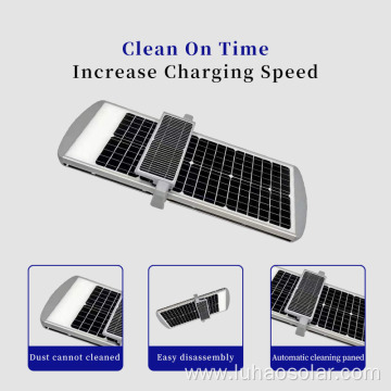 ip65 aluminum solar street light with self-cleaning